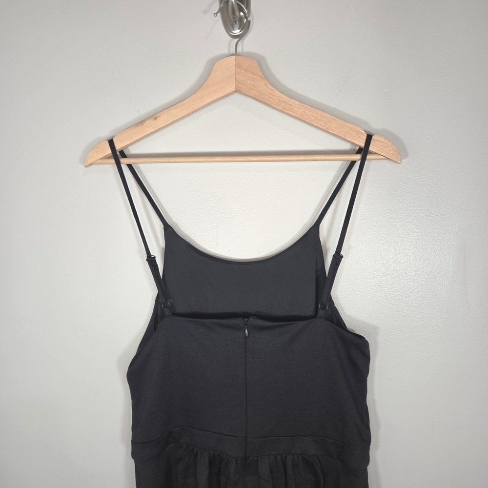 Alyce Paris Romper Womens M Black Fit Flare Strappy Skort Dress NWT - Picture 6 of 10